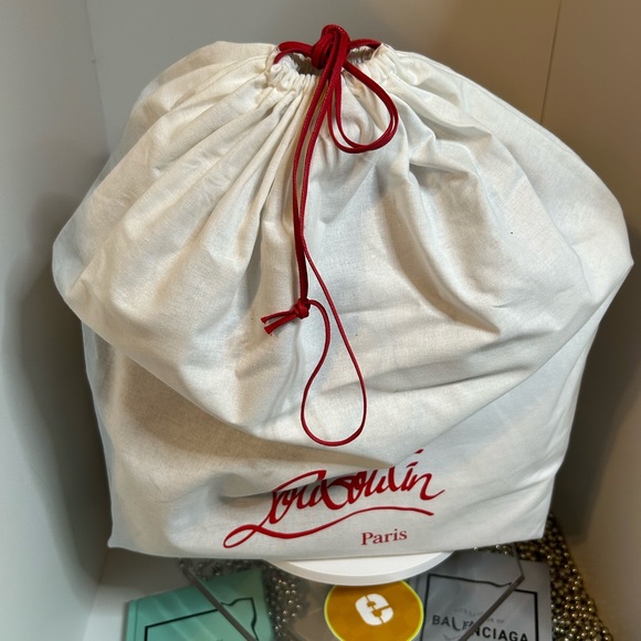 Christian Louboutin Black and White bi-color Small Cabata Tote - Picture 11 of 12